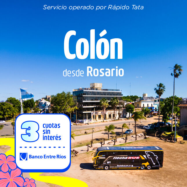 pasajes a Colón desde Rosario